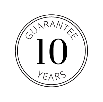Symbol showing Elfa's ten-year warranty.